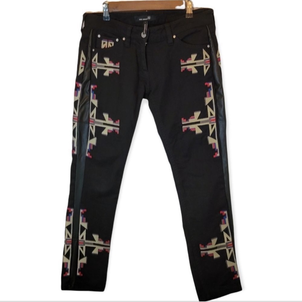 Isabel Marant Embroidered Navajo Denim Jeans